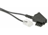 S-IMPULS Cavo Di Collegamento Dsl TAE-F A RJ45 8P2C, Nero, 1 M