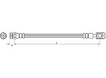 Tubo Freno 256Mm Metzger Per Skoda Octavia Ii