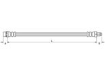 Tubo Freno Anteriore 451Mm Metzger Per Dacia Duster (Hs_)