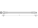 Tubo Freno 606Mm Metzger Per Mercedes M-CLASS (W164)