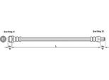 Tubo Freno Anteriore Metzger Per Mercedes Gl X164 M Classe W164