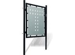 Vidaxl Cancello Di Recinzione (Cancello Singolo) Nero 100X150 Cm