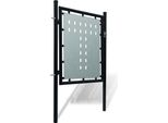 Vidaxl Cancello Di Recinzione (Cancello Singolo) Nero 100X125 Cm