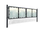 Cancello Di Recinzione (Cancello Singolo) Nero 300X125 Cm