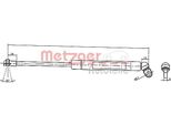 Metzger 2110376 Molla A Gas Ammortizzatore Portellone Posteriore Per Bmw 5 Berlina (E39) 347 Mm