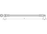 Tubo Freno 407Mm Metzger Per Ford Focus Ii