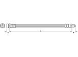 Tubo Freno 255Mm Metzger Per Furgone Ford Transit