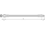 Tubo Freno 555Mm Metzger Per Mercedes R-CLASS (W251)