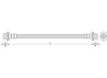 Tubo Freno 284Mm Metzger Per Nissan Micra Iii