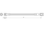 Tubo Freno 256Mm Metzger Per Vw Passat B6