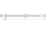 Tubo Freno 636Mm Metzger Per Nissan Primera (P12)