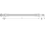 Tubo Freno 560Mm Metzger Per Vw Transporter T5