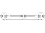 Tubo Freno 540Mm Metzger Per Vw Passat B6