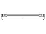Tubo Freno 138Mm Metzger Per Renault Megane Iii