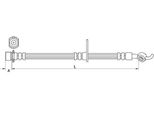 Metzger 4110986 Tubo Freno Posteriore Sinistro Per Toyota Avensis Station Wagon (ZRT27, ADT27) Avensis Notchback (ZRT27, ADT27)