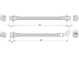 Tubo Freno 234Mm Metzger Per Honda Civic Viii