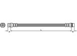 Tubo Freno 392 Mm Metzger Per Renault Kangoo (KC0/1_)