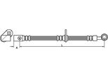 Tubo Freno 531Mm Metzger Per Honda Civic Viii