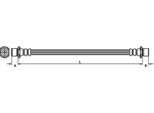 Tubo Freno 263Mm Metzger Per Toyota Yaris (_P9_)