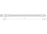 Tubo Freno 528Mm Metzger Per Mini Mini (R56)