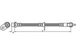 Tubo Freno 499Mm Metzger Per CitroËN C1 (Pm_)