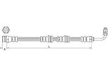 Metzger 4111087 Tubo Freno Per Audi A3 Sportback (8PA) Tt Coupé (8J3) Tt Roadster (8J9)