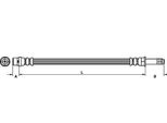 Tubo Freno 433 Mm Metzger Per Vw Lt 28-46