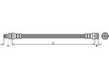 Tubo Freno 335Mm Metzger Per Smart CITY-COUPE (450)