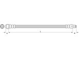 Tubo Freno 503Mm Metzger Per Mercedes A-KLASSE (W176)