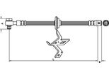 Tubo Freno 527Mm Metzger Per Mercedes M-CLASS (W163)