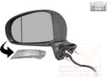 Van Wezel 5420807 Specchietto Esterno Specchietto Laterale Sinistro Per Toyota Avensis Station Wagon (ZRT27, ADT27) Asferico Riscaldato Primerizzato