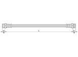 Tubo Freno 169Mm Metzger Per Fiat Panda (312_)
