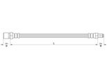 Tubo Freno 491Mm Metzger Per Fiat Doblo Berlina Grande