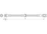 Tubo Freno 577Mm Metzger Per Vw Tiguan (5N_)