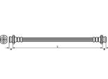 Metzger 4110123 Tubo Freno Per Opel Agila (A) (H00) Per Suzuki Ignis (Fh)