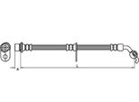 Metzger 4110098 Tubo Freno Anteriore Sinistro Per Toyota Rav 4 Ii (CLA2, XA2, ZCA2, ACA2)