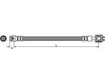 Metzger 4116202 Tubo Freno Per Vw Lupo (6X1, 6E1)
