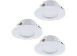 Eglo 95814 Pineda Luce Da Incasso Led 3X6W Ø7,8Cm Bianco