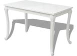 Vidaxl Tavolo Da Pranzo 116 X 66 X 76 Cm Bianco Lucido