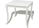 Vidaxl Tavolo Da Pranzo 80X80X76 Cm Bianco Lucido