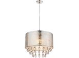 Globo Lighting Lampada A Sospensione In Metallo Nichel Opaco, 1X E27