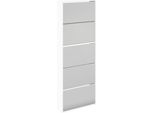 Vidaxl Scarpiera A 5 Scomparti Con Specchio Bianco 63×17×169,5 Cm
