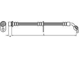 Tubo Freno 585Mm Metzger Per Toyota Rav 4