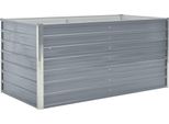 Vidaxl Letto Rialzato 160 X 80 X 77 Cm Acciaio Zincato Grigio