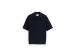Tom Tailor Herren Strickpullover Mit Polokragen, Blau, Uni, Gr. Xl