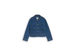Tom Tailor MäDchen Cropped Jeansjacke Mit Stretch, Blau, Uni, Gr. 176