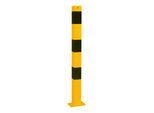 Schake Absperrpfosten Typ 470PBG, Ortsfest, 70X70Mm, Gelb/Schwarz)