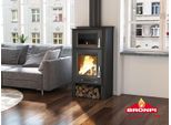 BRONPI Kaminofen TUDELA mit Backofen