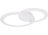 Globo Lighting LED Deckenleuchte "Fenna", Weiß, Leuchten, Deckenlampe/Rund/Wohnzimmer/Schlafzimmer/Modern, LED Deckenleuchte
