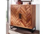 Massivholz Schuhschrank Sheesham 100Cm Schuhkommode Garderobe Flur